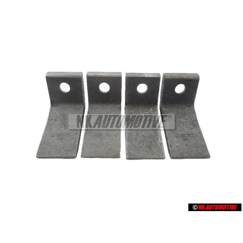 4x Genuine VW Securing Plate For Door Hinge - 191809653