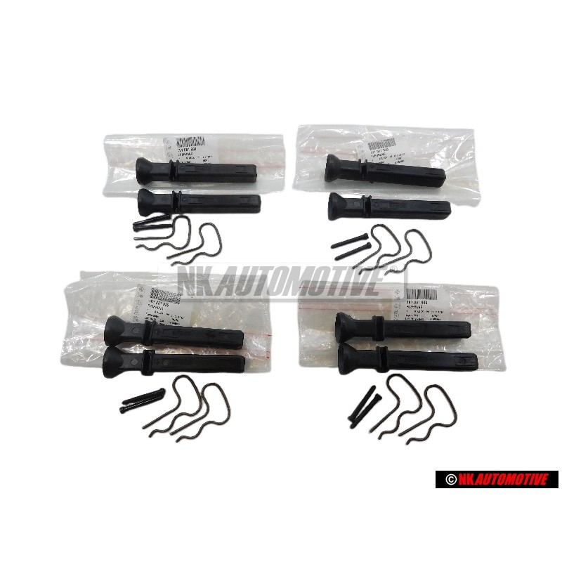 4x Genuine VW Guide For Head Restraint, Adjustable - 191881939