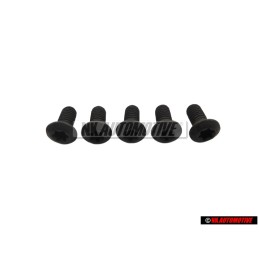5x Genuine VW Hex Socket Countersunk Bolt - N 10119301