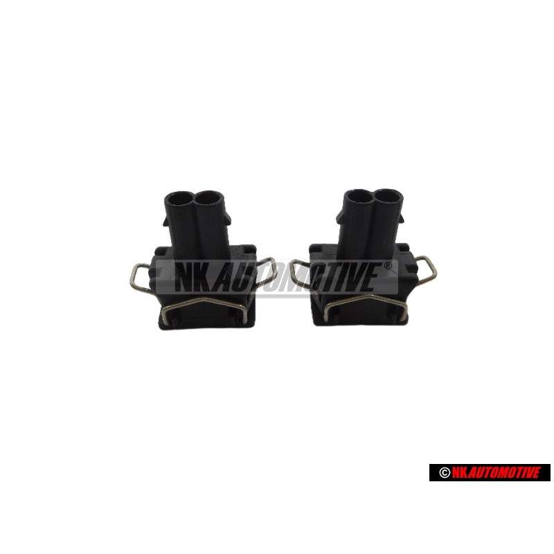 2x Genuine VW Flat Contact Housing With Gasket - 357972752