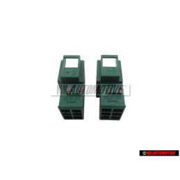2x Genuine VW Flat Contact Housing With Contact Locking Mechanism - 333941973