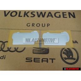 2x Genuine VW Classic Line Side Badge Emblem Decal - 155853687L BWV