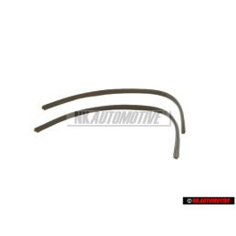 2x Genuine VW Beading Flash Silver Metallic - 1558539774VJ