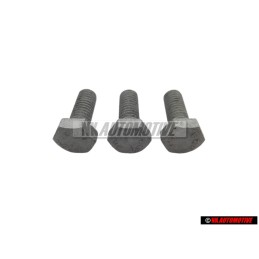 3x Genuine VW Hexagon Bolt M6x15 - N 01021527