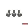3x Genuine VW Hexagon Bolt M6x15 - N 01021527