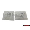 2x Genuine Audi V6T Side Badge Emblem Chrome - 8K0853601