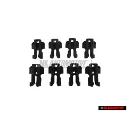 8x Genuine Audi Window Slot Seal Retainer Clip - 811853329E