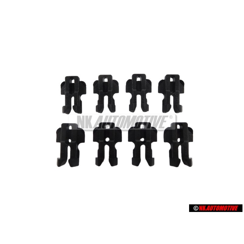 8x Genuine Audi Window Slot Seal Retainer Clip - 811853329E