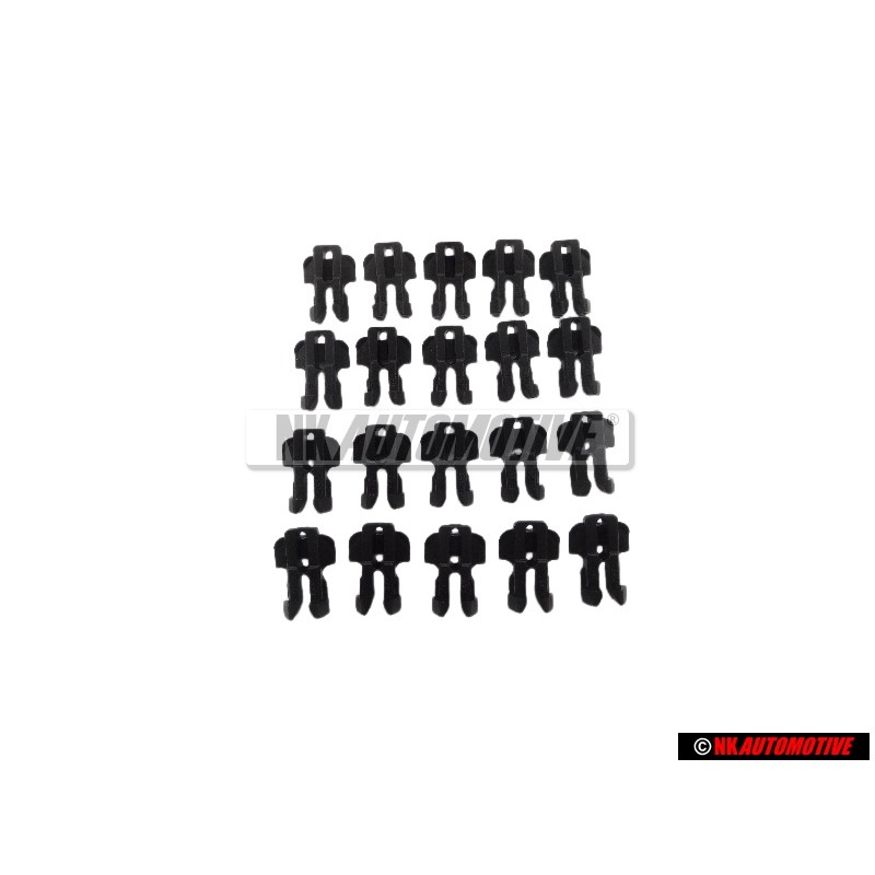 20x Genuine Audi Window Slot Seal Retainer Clip - 811853329E
