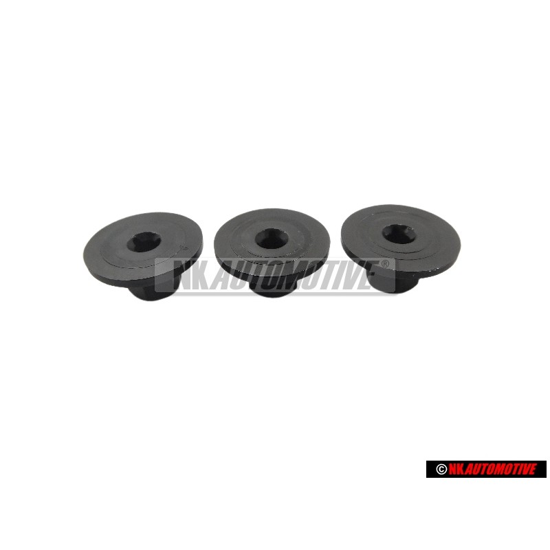 3x Genuine VW Hexagon Collar Nut - N 90757901