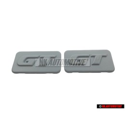2x Genuine VW PASSAT GT Side Badge Emblem Primed - 357853688B GRU