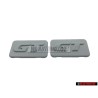 2x Genuine VW PASSAT GT Side Badge Emblem Primed - 357853688B GRU