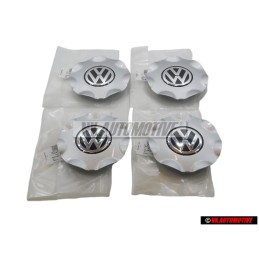 4x Genuine VW Hub Cap Chrome - 1H0601149S FED