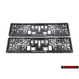 2x VW Classic Parts Licence Plate Holder Volkswagen Classic - ZCP902933