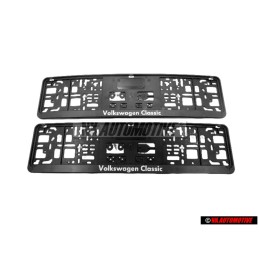 2x VW Classic Parts License Plate Suround Holder Frame - ZCP902303