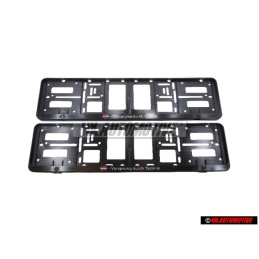 2x Genuine Audi License Plate Holder Vorsprung Durch Technik - A16-2285