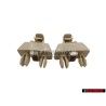 2x Genuine VW Retainer For Sun Visor Corn Silk Beige - 1S0857561 95T