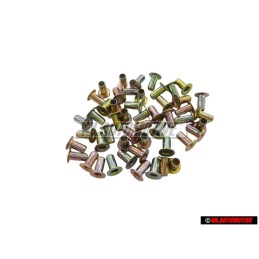 50x Genuine VW Rivet - N 0136331