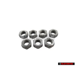 7x Genuine VW Hexagon Nut M8 - N 0110088