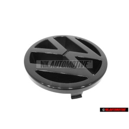 Genuine VW Front Grill Badge Emblem Black - 251853601A