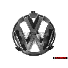 Genuine VW Front Grill Badge Emblem Black - 251853601A