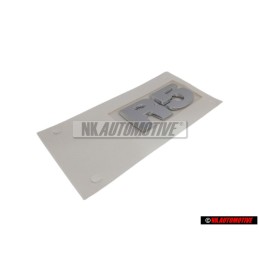 Genuine VW R5 Rear Boor Badge Emblem Chrome - 7L6853675