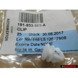 Genuine VW Door Side Moulding Trim Strip Clip Fastener - 191853585A