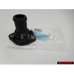 Genuine VW Cylinderhead Coolant Hose Side Flange w Seal - 026121144E