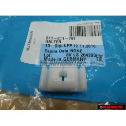 Genuine VW 2 Point Brake Pipe Line Retaining Clip Holder Bracket - 811611797