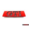 Genuine VW GTI Side Door Trim Badge Emblem Red Black - 191853714 QN5