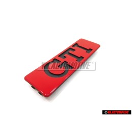 Genuine VW GTI Side Door Trim Badge Emblem Red Black - 191853714 QN5