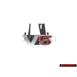 Genuine VW V5 Front Grill badge Chrome Red - 1J5853679D GQF