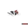 Genuine VW V5 Front Grill badge Chrome Red - 1J5853679D GQF