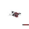 Genuine VW V5 Front Grill badge Chrome Red - 1J5853679D GQF