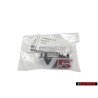 Genuine VW V5 Front Grill badge Chrome Red - 1J5853679D GQF