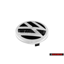 Genuine VW Front Grill Badge Emblem Chrome - 1J5853601 ULM