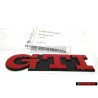 Genuine VW GTI Rear Trunk Boot Badge Emblem Red - 1H6853687AJQN5