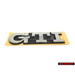 Genuine VW GTI Rear Trunk Boot Badge Emblem Chrome - 1H6853687AJZ10