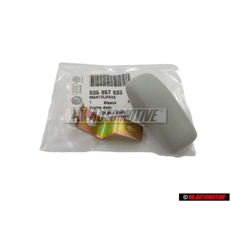 Genuine VW Coat Hook Grey - 535857633