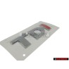 Genuine VW TDI Rear Trunk Boot Badge Emblem Chrome Red - 2H0853675B GQF