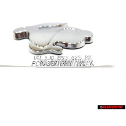 Genuine VW Rabbit Badge Chrome - 1J0853675AK