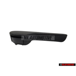 Genuine VW Bonnet Lid Lock Cable Grip Handle Satin Black RHD - 1J2823533C 9B9