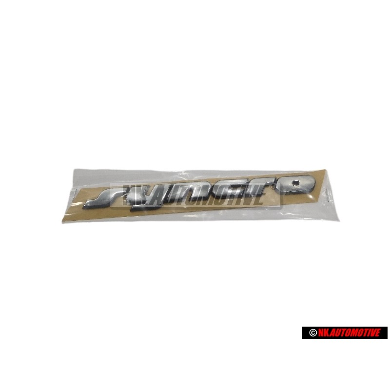 Genuine VW SYNCRO Rear Trunk Boot Badge Emblem Chrome - 701853675A Z10