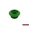 Genuine VW Transmission Sealing Plug Green Color - 020301129D