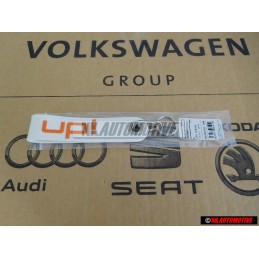 Genuine VW UP White Orange KeyTag Keychain Keyring Keyfob - 1S0087013 UH8