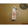 Genuine VW UP White Orange KeyTag Keychain Keyring Keyfob - 1S0087013 UH8