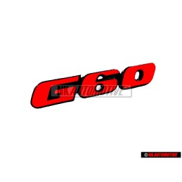 Genuine VW G60 Early Type Grill Badge Emblem Red - 535853679 QN5