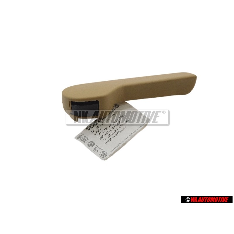 Genuine VW Bonnet Lid Lock Cable Grip Handle Pure Beige - 1J2823533C 7G8