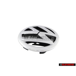 Genuine VW Front Grill Badge Emblem Chrome - 1T0853601E ULM