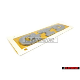 Genuine VW GTD Rear Boot Badge Emblem Chrome - 5G0853675R 2ZZ